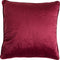 Dutch Decor FINN - Sierkussen 45x45 cm - velvet - effen kleur - Red Plum - donkerroze - Inclusief binnenkussen