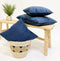 Dutch Decor FINN - Sierkussen 45x45 cm - velvet - effen kleur - Insignia Blue - donkerblauw - Inclusief binnenkussen