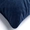 Dutch Decor FINN - Sierkussen 45x45 cm - velvet - effen kleur - Insignia Blue - donkerblauw - Inclusief binnenkussen