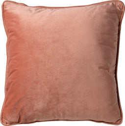 Dutch Decor FINN - Sierkussen 60x60 cm - velvet - effen kleur - Muted Clay - roze - Inclusief binnenkussen