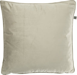 Dutch Decor FINN - Sierkussen 60x60 cm - velvet - effen kleur - Pumice Stone - beige - Inclusief binnenkussen
