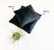 Dutch Decor FINN - Sierkussen 60x60 cm - velvet - effen kleur - Raven - zwart - Inclusief binnenkussen