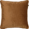 Dutch Decor FINN - Sierkussen 60x60 cm - velvet - effen kleur - Tobacco Brown - bruin - Inclusief binnenkussen