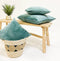 Dutch Decor FINN - Sierkussen 60x60 cm - velvet - effen kleur - Sagebrush Green - groen - Inclusief binnenkussen