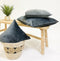 Dutch Decor FINN - Sierkussen 60x60 cm - velvet - effen kleur - Charcoal Gray - antraciet - Inclusief binnenkussen