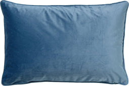 Dutch Decor FINN - Sierkussen velvet 40x60 cm - Provincial Blue - blauw - Inclusief binnenkussen