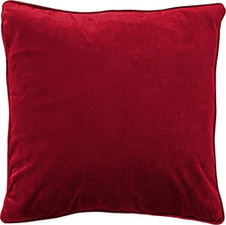 Dutch Decor FINN - Sierkussen velvet 60x60 cm - Chili - rood - Inclusief binnenkussen
