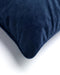 Dutch Decor FINN - Sierkussen velvet Insignia Blue 40x60 cm - blauw - Inclusief binnenkussen