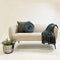 Dutch Decor - FLORIJN - Plaid 150x200 cm - grote fleece plaid met flosjes - Charcoal Gray - antraciet