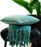 Dutch Decor - FLORIJN - Plaid 150x200 cm - grote fleece plaid met flosjes - Sagebrush Green - groen
