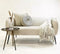Dutch Decor - FLORIJN - Plaid 150x200 cm - grote fleece plaid met flosjes - Pumice Stone - beige