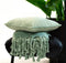 Dutch Decor - FLORIJN - Plaid 150x200 cm - grote fleece plaid met flosjes - Jadeite - lichtgroen