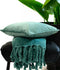 Dutch Decor - FLORIJN - Plaid 150x200 cm - grote fleece plaid met flosjes - Sagebrush Green - groen