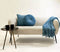 Dutch Decor - FLORIJN - Plaid 150x200 cm - grote fleece plaid met flosjes - Provincial Blue - blauw