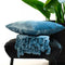 Dutch Decor - FLORIJN - Plaid 150x200 cm - grote fleece plaid met flosjes - Provincial Blue - blauw