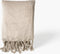 Dutch Decor - FLORIJN - Plaid 150x200 cm - grote fleece plaid met flosjes - Pumice Stone - beige
