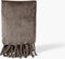 Dutch Decor - FLORIJN - Plaid 150x200 cm - grote fleece plaid met flosjes - Driftwood - taupe