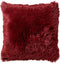 Dutch Decor FLUFFY - Kussenhoes 45x45 cm - superzacht - effen kleur - Merlot - rood - met rits - zonder binnenkussen