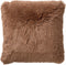 Dutch Decor FLUFFY - Kussenhoes 45x45 cm - superzacht - effen kleur - Tobacco Brown - bruin - met rits - zonder binnenkussen