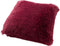 Dutch Decor FLUFFY - Kussenhoes 45x45 cm - superzacht - effen kleur - Red Plum - roze - met rits - zonder binnenkussen