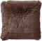 Dutch Decor FLUFFY - Kussenhoes 45x45 cm - superzacht - effen kleur - Chocolate Martini - donkerbruin - met rits - zonder binnenkussen