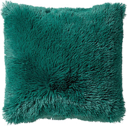 Dutch Decor FLUFFY - Kussenhoes 60x60 cm - superzacht - XL kussen - Galapagos Green - groen - met rits - zonder binnenkussen