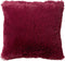 Dutch Decor FLUFFY - Kussenhoes 60x60 cm - superzacht - XL kussensloop - Red Plum - donkerroze - met rits - zonder binnenkussen