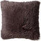 Dutch Decor FLUFFY - Kussenhoes 60x60 cm - superzacht - XL kussensloop - Driftwood - taupe - met rits - zonder binnenkussen