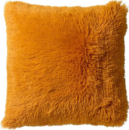 Dutch Decor FLUFFY - Kussenhoes 60x60 cm - superzacht - XL kussensloop - Golden Glow - geel - met rits - zonder binnenkussen