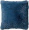 Dutch Decor FLUFFY - Kussenhoes 60x60 cm - superzacht - XL kussensloop - Provincial Blue - blauw - met rits - zonder binnenkussen