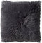 Dutch Decor FLUFFY - Kussenhoes 60x60 cm - superzacht - XL kussensloop - Charcoal Gray - antraciet - met rits - zonder binnenkussen