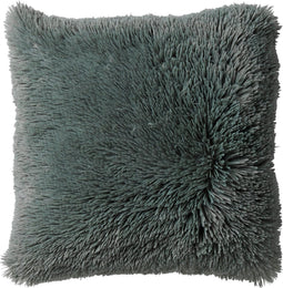 Dutch Decor FLUFFY - Kussenhoes 60x60 cm - superzacht - XL kussensloop - Jadeite - lichtgroen - met rits - zonder binnenkussen