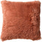 Dutch Decor FLUFFY - Kussenhoes 60x60 cm - superzacht - XL kussensloop - Muted Clay - roze - met rits - zonder binnenkussen