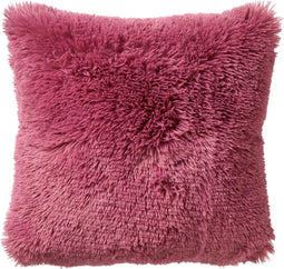 Dutch Decor FLUFFY - Kussenhoes 60x60 cm - superzacht - XL kussensloop - Heather Rose - roze - met rits - zonder binnenkussen