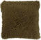 Dutch Decor FLUFFY - Kussenhoes 60x60 cm - superzacht - XL kussensloop - Military Olive - groen - met rits - zonder binnenkussen