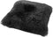 Dutch Decor FLUFFY - Kussenhoes 60x60 cm - superzacht - XL kussensloop - Raven - zwart - met rits - zonder binnenkussen