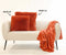 Dutch Decor FLUFFY - Kussenhoes 60x60 cm - superzacht - XL kussensloop - Potters Clay - oranje - met rits - zonder binnenkussen