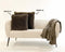 Dutch Decor FLUFFY - Kussenhoes 60x60 cm - superzacht - XL kussensloop - Driftwood - taupe - met rits - zonder binnenkussen