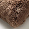 Dutch Decor FLUFFY - Kussenhoes 60x60 cm - superzacht - XL kussensloop - Tobacco Brown - bruin - met rits - zonder binnenkussen