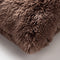 Dutch Decor FLUFFY - Kussenhoes 60x60 cm - superzacht - XL kussensloop - Chocolate Martini - donkerbruin - met rits - zonder binnenkussen