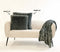 Dutch Decor FLUFFY - Kussenhoes 60x60 cm - superzacht - XL kussensloop - Charcoal Gray - antraciet - met rits - zonder binnenkussen