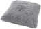 Dutch Decor FLUFFY - Kussenhoes 60x60 cm - superzacht - XL kussensloop - Micro Chip - lichtgrijs - met rits - zonder binnenkussen