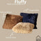 Dutch Decor FLUFFY - Kussenhoes 60x60 cm - superzacht - XL kussensloop - Insignia Blue - donkerblauw - met rits - zonder binnenkussen