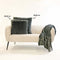 Dutch Decor FLUFFY - Kussenhoes 60x60 cm - superzacht - XL kussensloop - Charcoal Gray - antraciet - met rits - zonder binnenkussen
