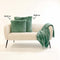 Dutch Decor FLUFFY - Kussenhoes 60x60 cm - superzacht - XL kussensloop - Sagebrush Green - groen - met rits - zonder binnenkussen