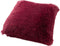 Dutch Decor FLUFFY - Kussenhoes 60x60 cm - superzacht - XL kussensloop - Red Plum - donkerroze - met rits - zonder binnenkussen