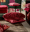 Dutch Decor FLUFFY - Kussenhoes 60x60 cm - superzacht - XL kussensloop - Red Plum - donkerroze - met rits - zonder binnenkussen