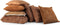 Dutch Decor FLUFFY - Kussenhoes 60x60 cm - superzacht - XL kussensloop - Tobacco Brown - bruin - met rits - zonder binnenkussen