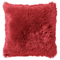 Dutch Decor - FLUFFY - Sierkussen 45x45 cm - superzacht - effen kleur - Chili Pepper - rood