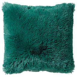 Dutch Decor - FLUFFY - Sierkussen 45x45 cm - superzacht - effen kleur - Galapagos Green - groen
